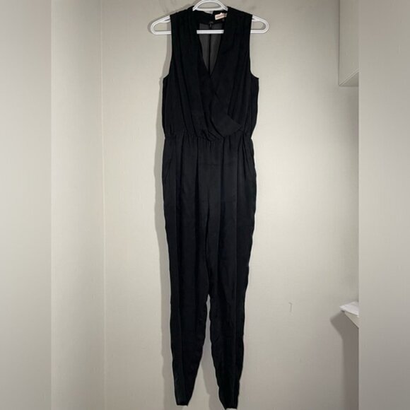 Rebecca Taylor Black Silk Sleeveless Jumpsuit size 2 - Picture 4 of 8